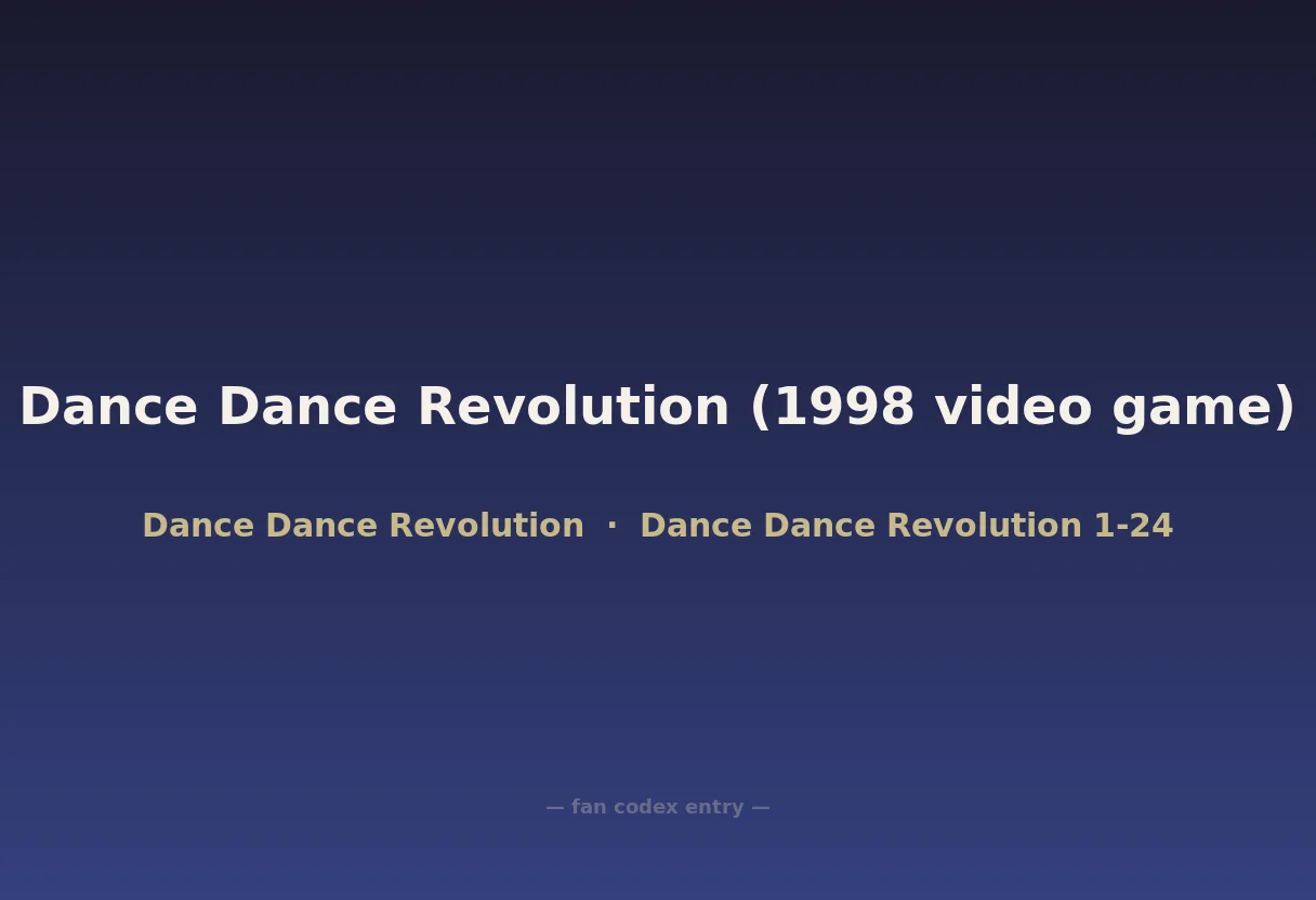 Dance Dance Revolution (1998 video game)